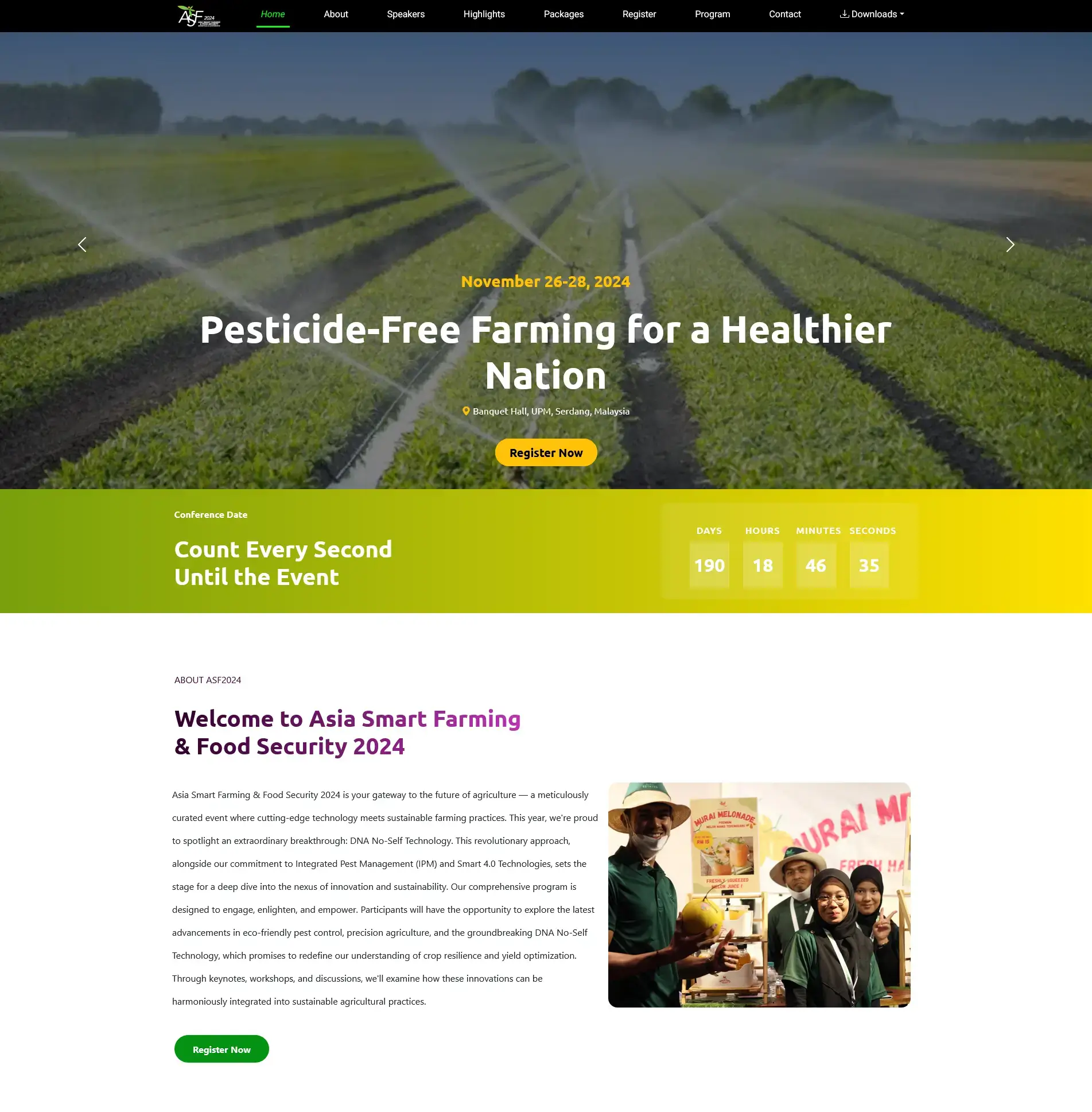 Asia Smart Farming 2024 Website